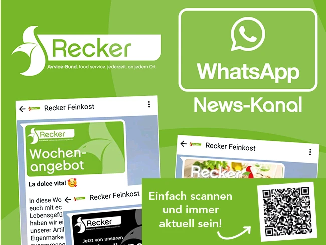 Recker Feinkost - What'sApp-News-Kanal Recker Feinkost - What'sApp-News-Kanal